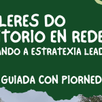 Cartel curto da ruta guiada con Piornedo Anda e o colectivo de Mulleres do Territorio en Rede