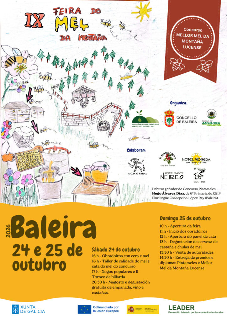 Cartel Feira do Mel de Montaña de Baleira